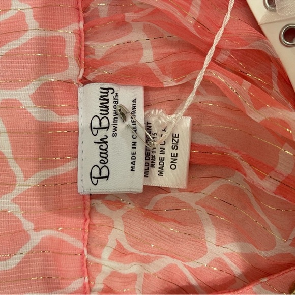 Beach Bunny Pink Giraffe Maxi Skirt with Embellishments one size - Picture 9 of 16
